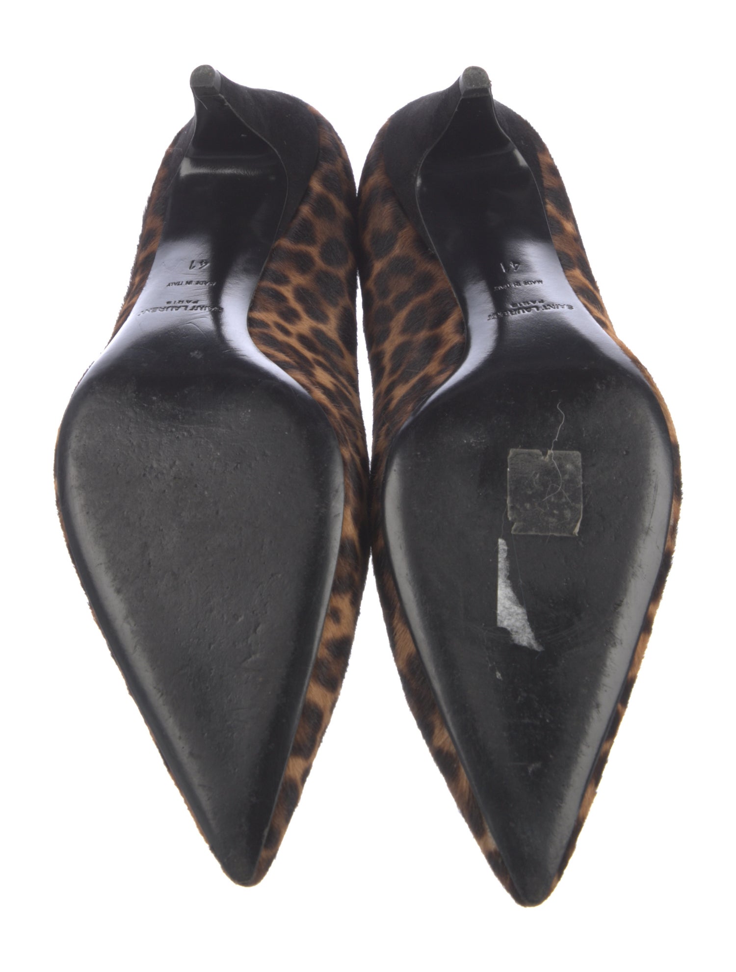 Saint Laurent Ponyhair Animal Print Pumps